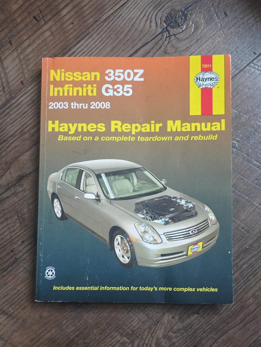 Haynes Repair Manual For Nissan 350z, Infiniti G35 ( 2003 Thru 2008) Automovile